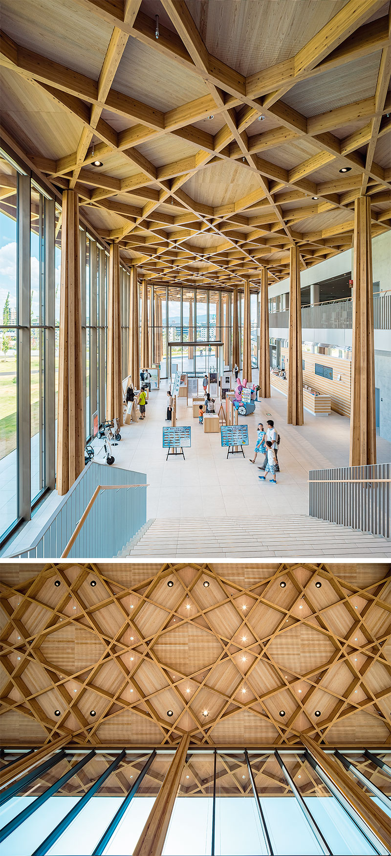 〔写真5〕博物館の5分の1を占める木造空間