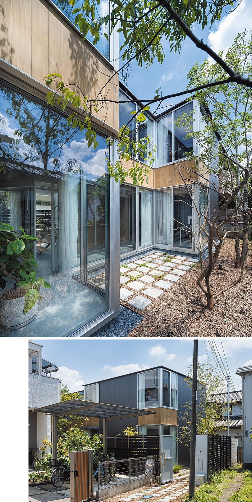 家の角部を天井まで開放 | 日経クロステック（xTECH）