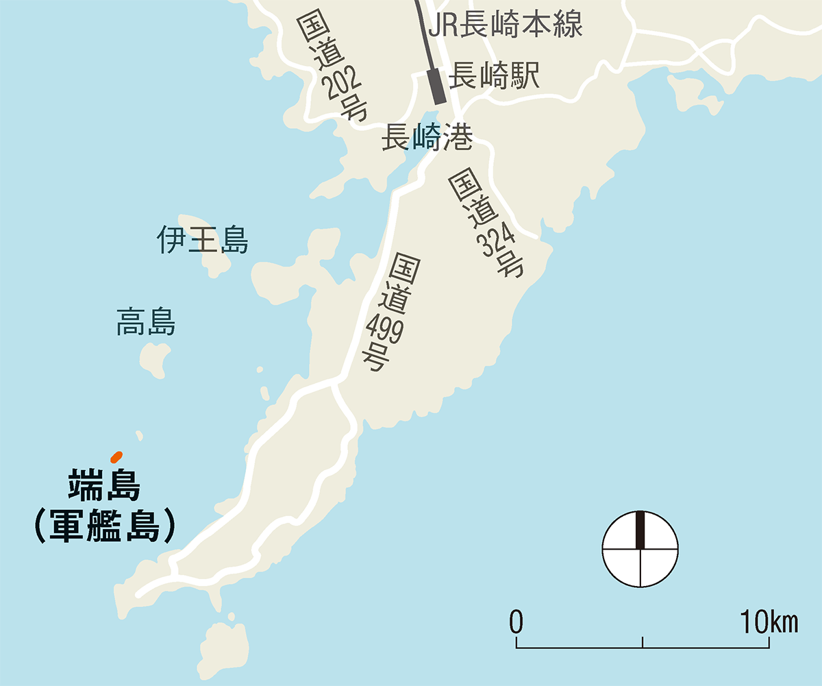 〔図1〕長崎港などから遊覧船も
