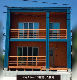 鳥取市で完成した分譲住宅だ。柱が右寄りとなっただけで、ほぼ同一だ(写真:アールシーコア)