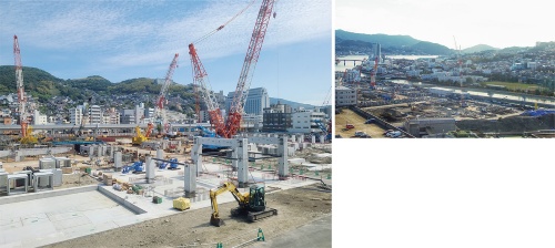 〔写真1〕建設が進む長崎スタジアムシティプロジェクト