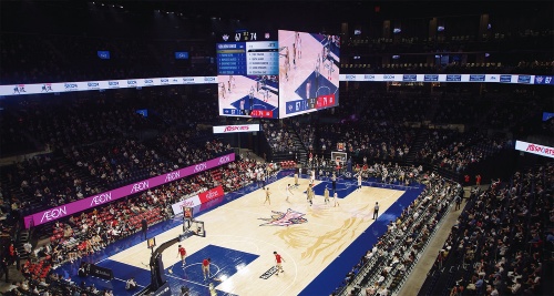 23年には国際バスケットボール連盟（FIBA）ワールドカップ2023の試合会場として使用される（写真：日経アーキテクチュア）