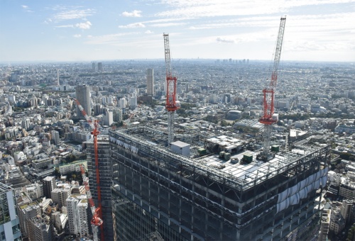 〔写真1〕渋谷駅前でも大規模オフィスを建設中