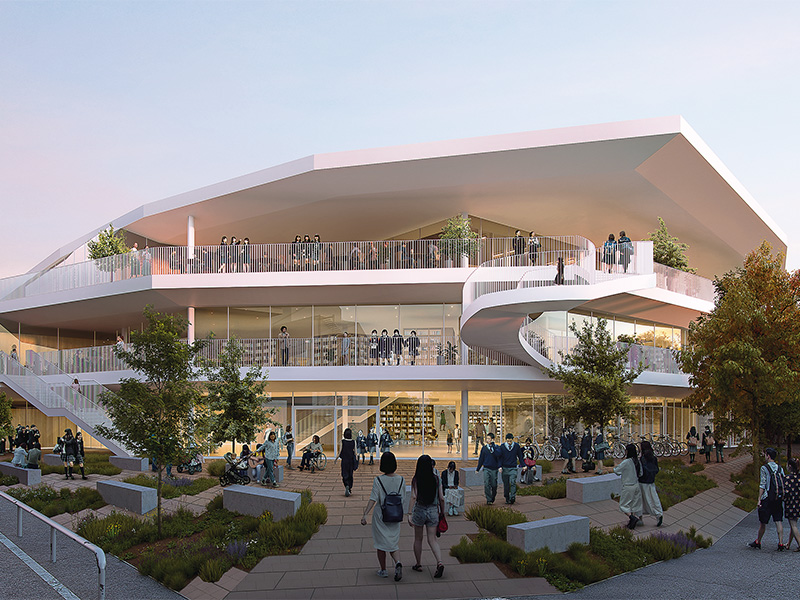 老朽化進む公立校を大胆刷新、標準設計から脱して在り方探る