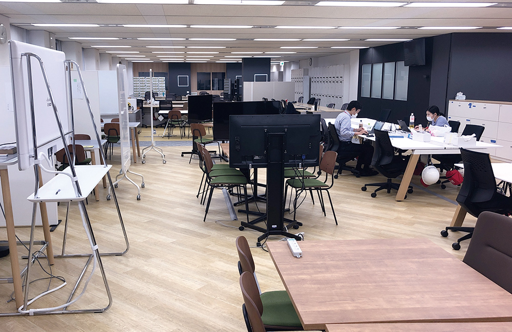 従業員が少なくなった損保ジャパンのオフィス（写真提供：損保ジャパン）