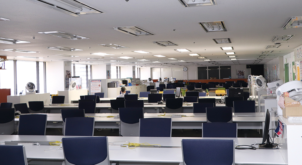 テレワーク中の東京ガスのオフィス（写真提供：東京ガス）