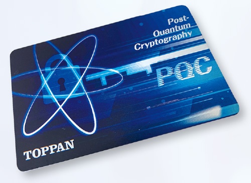 凸版印刷が開発する耐量子暗号を実装したICカード(写真提供:凸版印刷)