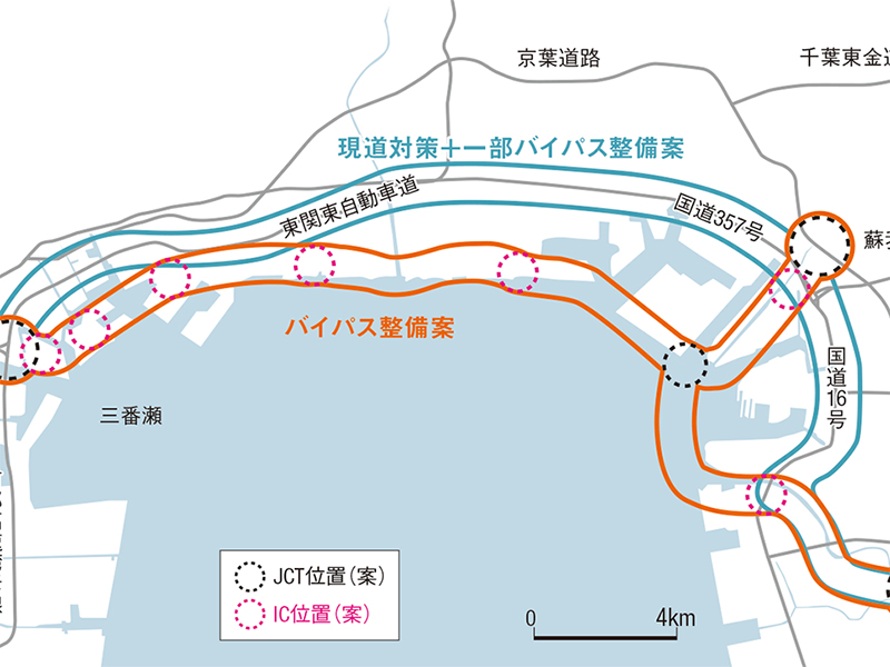 千葉に新湾岸道路、概略ルート案示す