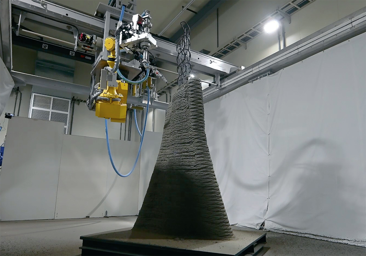 清水建設、3Dプリンターで鉄筋入り曲面壁 | 日経クロステック（xTECH）