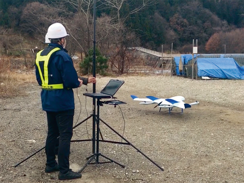 ドローンが砂防ダム8基を10分で点検