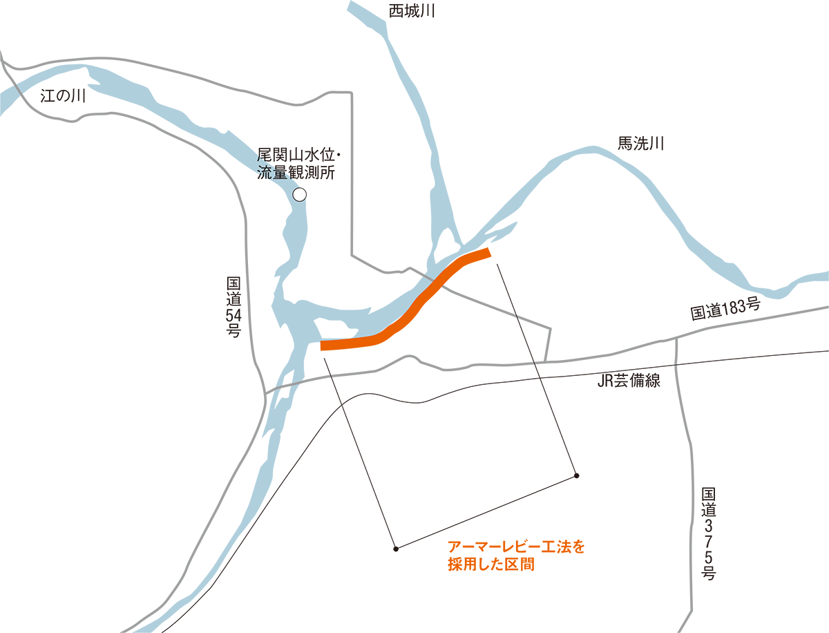 図1■ 川の合流部に採用