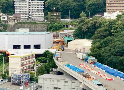 資料1■ 広島高速5号シールドトンネル工事の起点付近。2022年5月末時点（写真：広島高速道路公社）