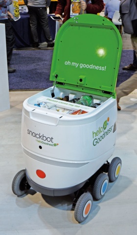 図1 スナックや飲料の配達ロボット「Snackbot」
