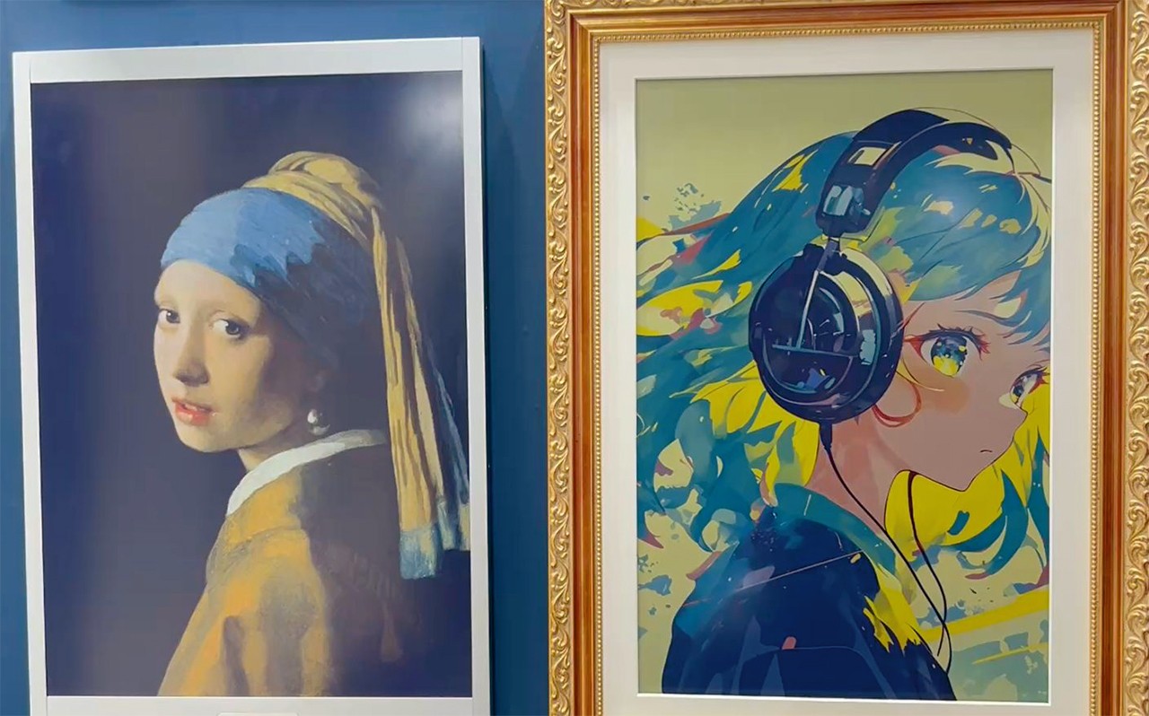 電子ペーパーが印刷画質で急拡大、更新可能な広告やポスターに | 日経