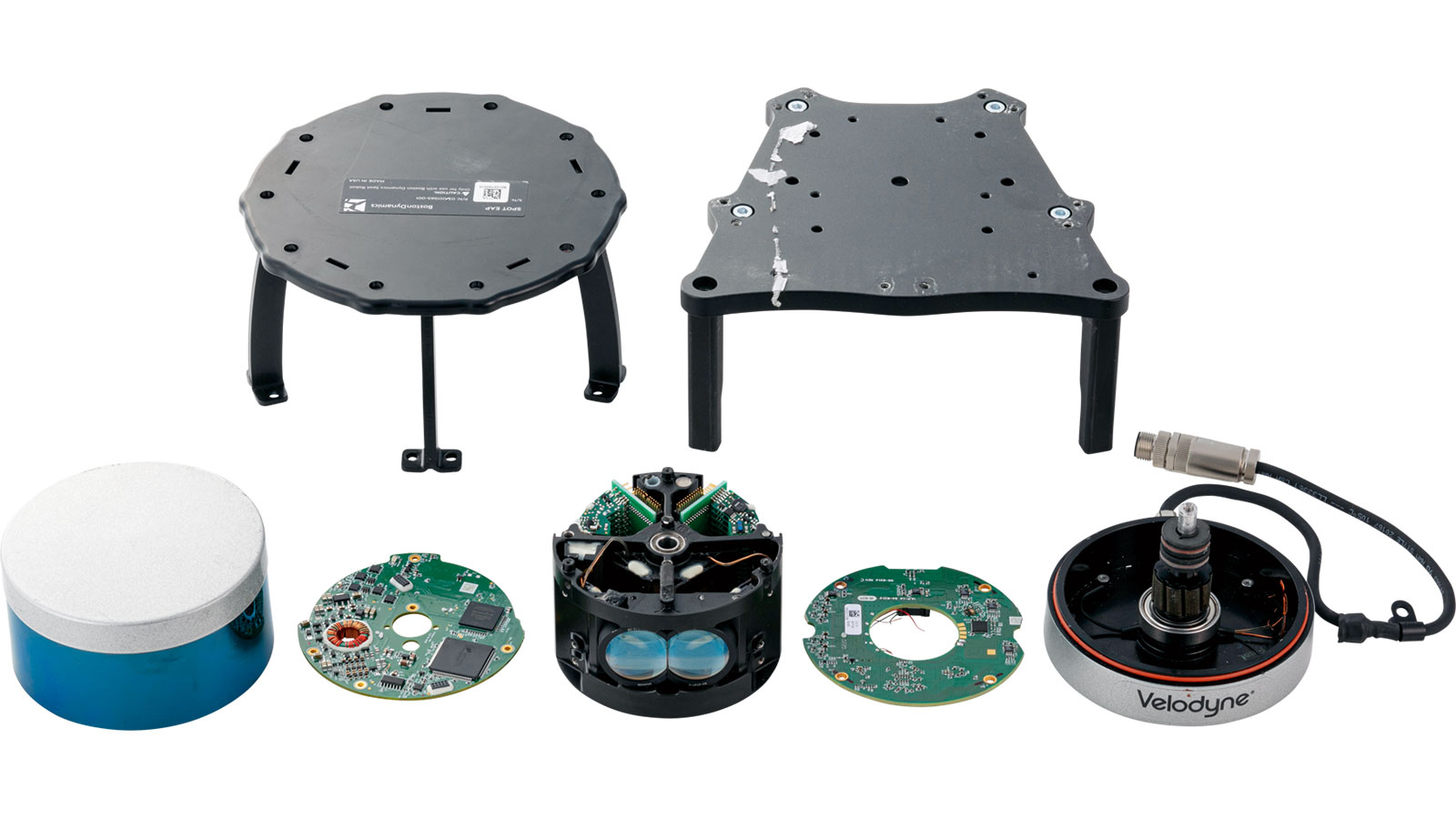 最大手メーカーのLiDAR分解、受発光部も基板も一緒に高速回転 | 日経