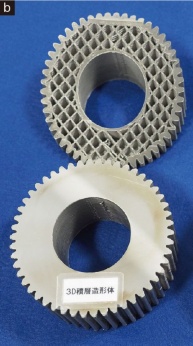 図2　MEX方式の金属3Dプリンターで造形したサンプル