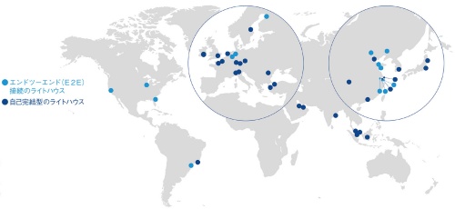図1　世界経済フォーラムが認定した「グローバル・ライトハウス・ネットワーク」
