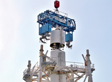 1・2号機排気筒の解体