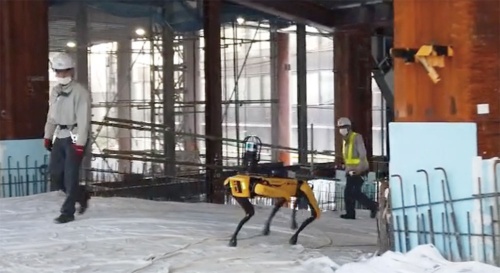 図1　竹中工務店らが建設現場で4脚ロボット活用へ