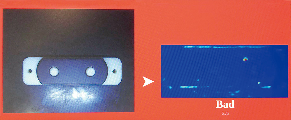 図1　PFNのディープラーニング外観検査システムの実演の様子
