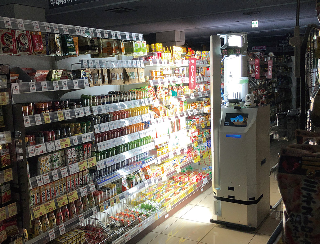 図1　スーパーでロボットが値札などを自動で確認
