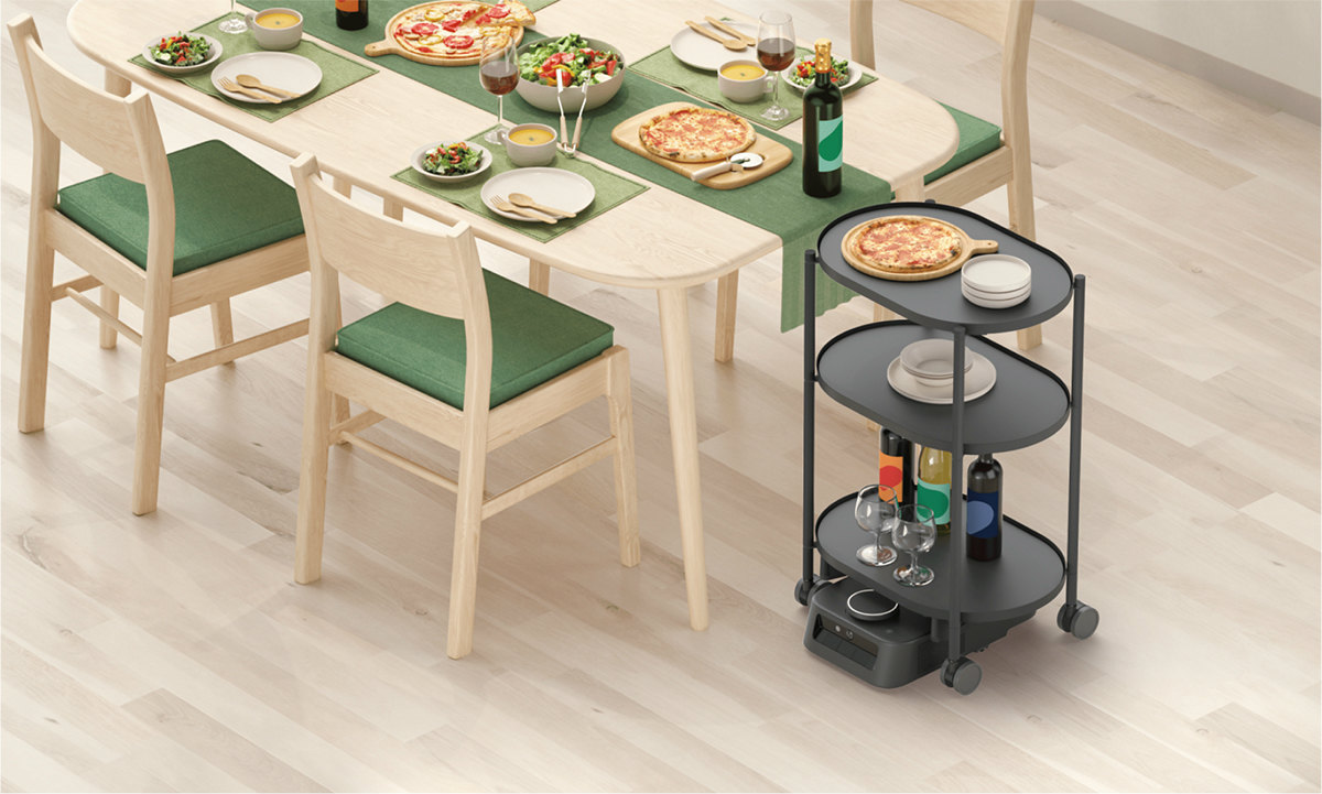 図1　カチャカは家具を運ぶロボット