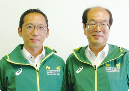 大成情報システムの葛原徹インフラ運用部長(左)と大成建設の情報企画部北村達也専任部長(右)