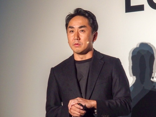 写真1●LINE 代表取締役社長CEOの出澤剛氏(撮影:山口 健太、以下同じ)