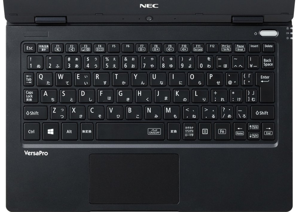 NECが917gの企業向けノートPC、キーボード幅を2センチ広げ打鍵感を向上