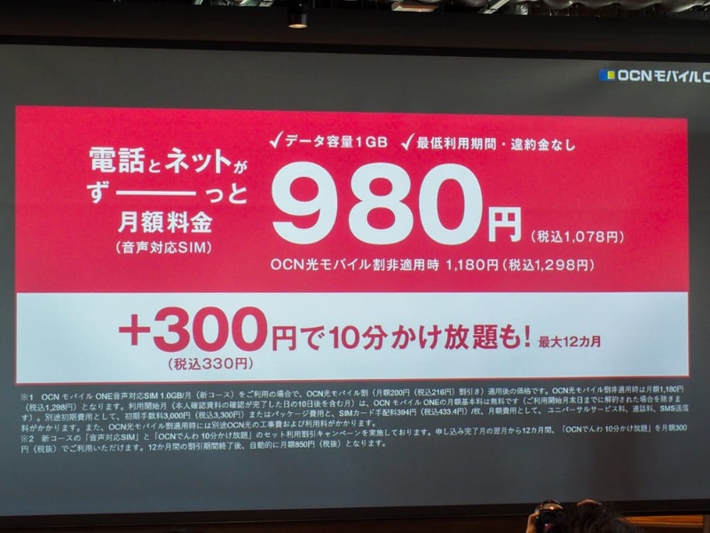 Nttコムは Mvno業界1位を目指す Ocnモバイルoneが月額980円からの新コースを発表 2ページ目 日経クロステック Xtech Nttコムは Mvno業界1位を目指す Ocnモバイルoneが月額980円からの新コースを発表 2ページ目 日経クロステック Xtech