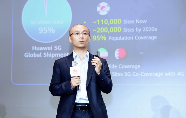 Huawei無線ネットワーク製造部門次長のGan Bin氏