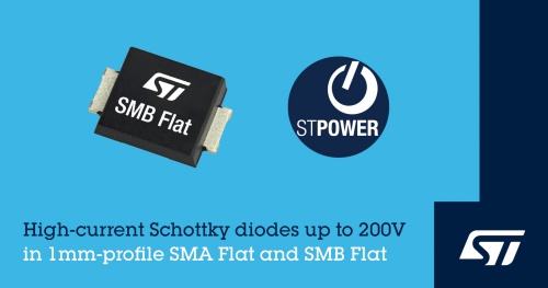 実装高さが1mmと薄いショットキー・バリアー・ダイオード