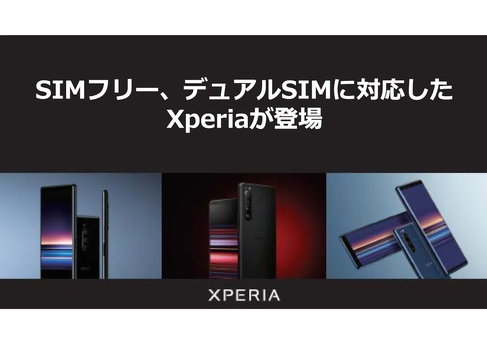 ★デュアルSIMフリー ソニー  Xperia 1 II