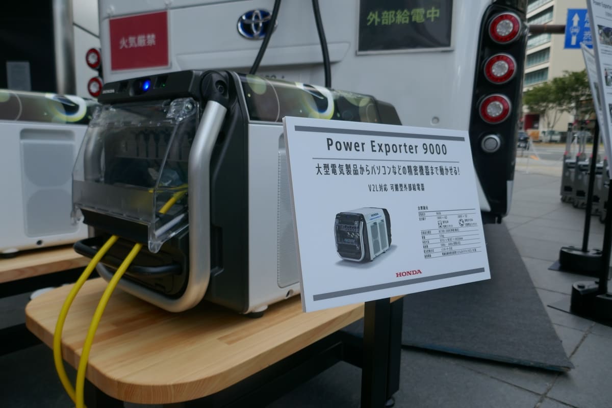 図3　ホンダの電力変換器「Power Exporter 9000」