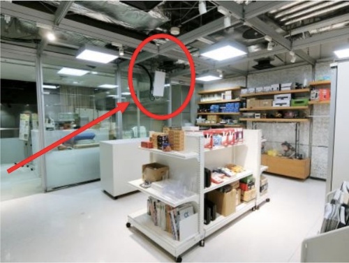 図:「DX推進センター」内に導入したローカル5G基地局