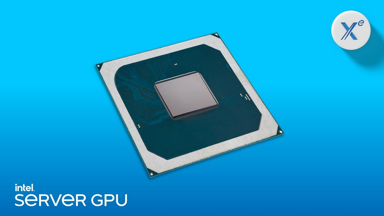 Intel Sever GPU 今のところ、単体で市場販売される予定がない。マイクロアーキテクチャーはXe-LP。Intelのイメージ