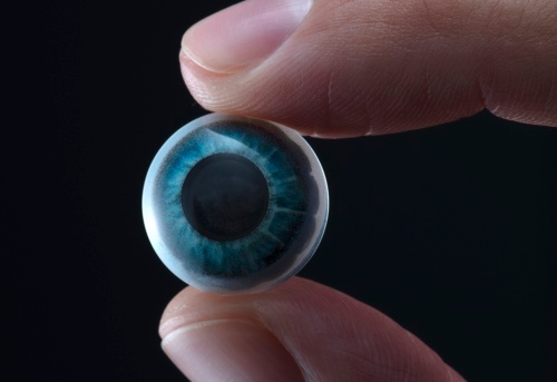 Mojo Lensの試作品(出所:Mojo Vision/Business Wire)