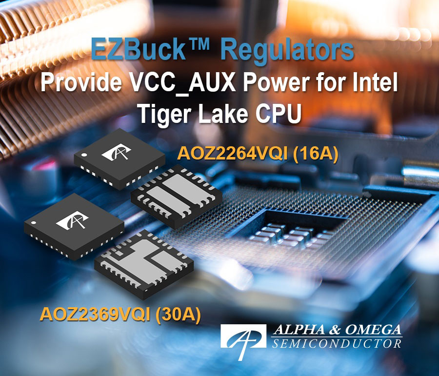 IntelのTiger Lakeに向けたDC-DCコンバーターIC、A＆O発売
