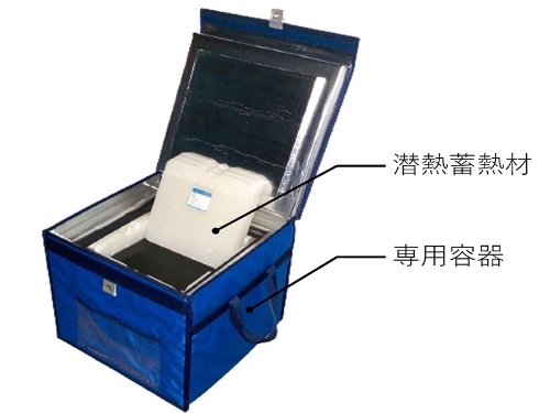 図 潜熱蓄熱材と専用容器