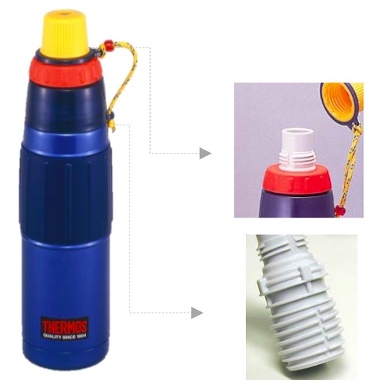 サーモスが炭酸対応の魔法瓶、新ふた構造で20年ぶりに復活 | 日経