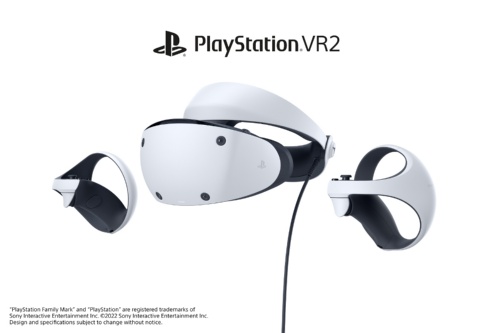 初めて公開された「PlayStation VR2（PS VR2）」の本体とコントローラーの外観