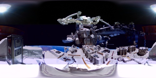 全固体リチウムイオン電池軌道上実証装置のモニターカメラ撮影画像（写真：宇宙航空研究開発機構）
