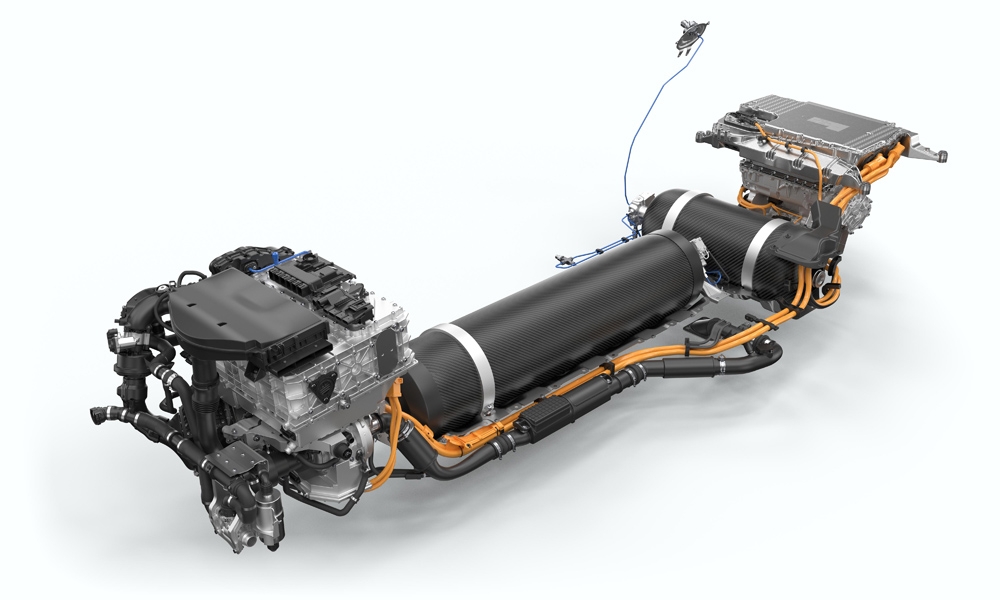 燃料電池パワートレーン （写真：BMW）