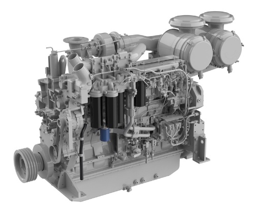 図　排気量23Lの立型エンジン「SAA6D170E-5R」
