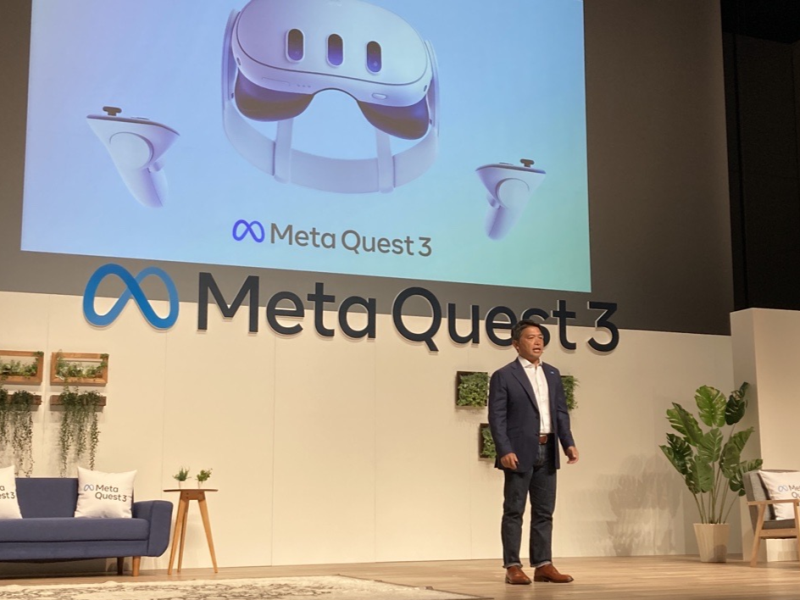 Metaが新型VR端末「Quest 3」を販売開始、ビジネス用途でも売り込む