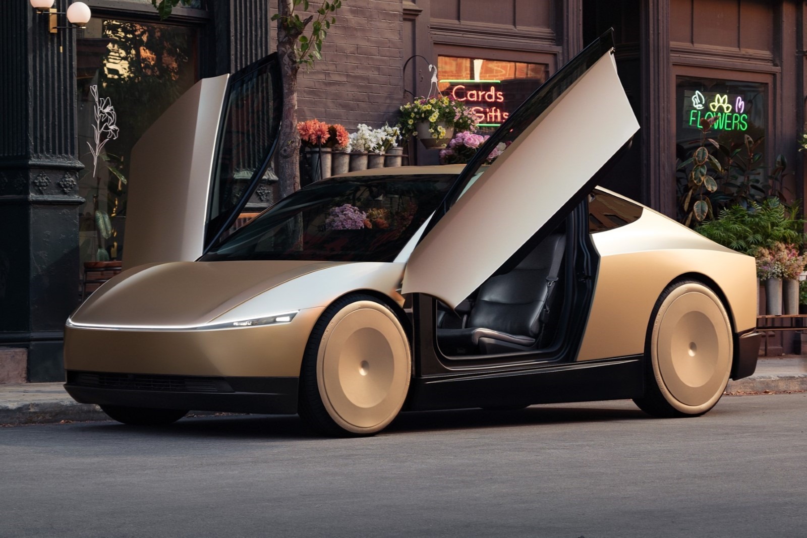 Teslaがロボタクシー初公開、3万ドル未満で26年量産へ | 日経クロス