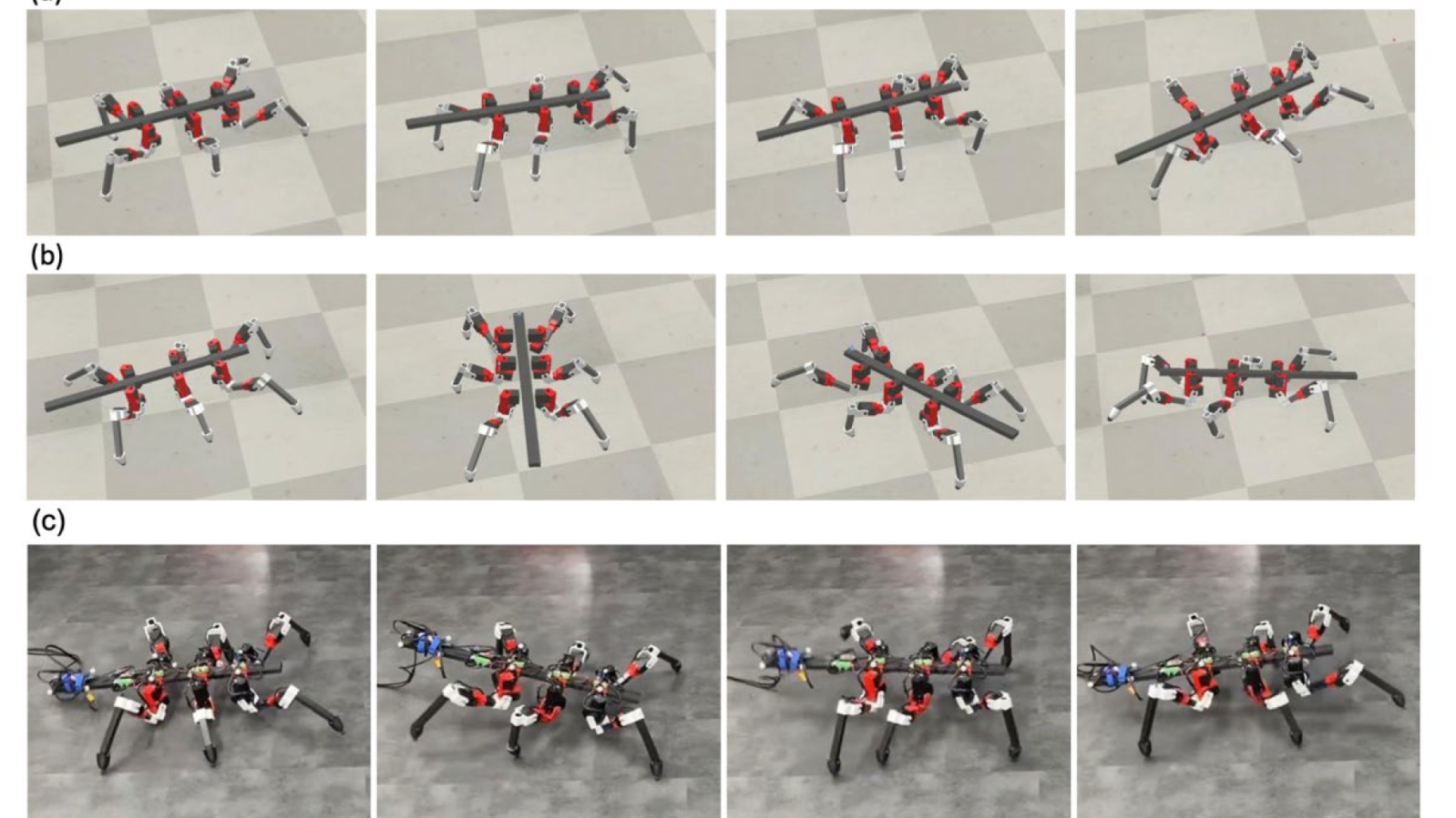 昆虫の動きをAIで抽出し6脚ロボットへ移植、不整地での歩行にも柔軟に対応