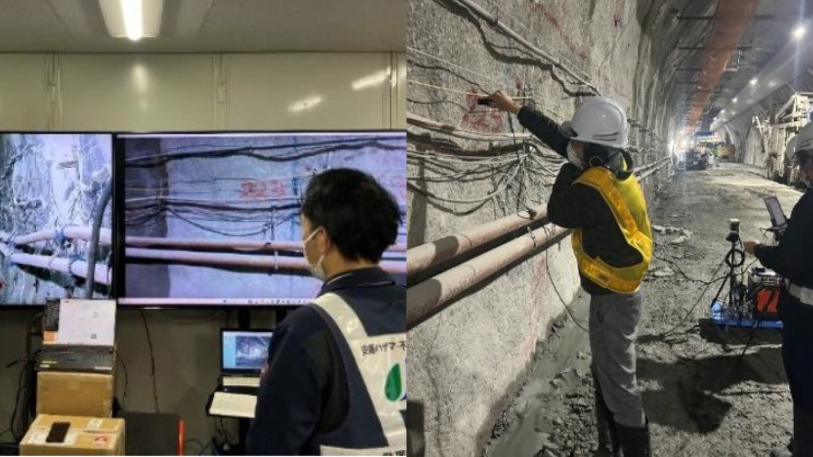 安藤ハザマとNTTなど、IOWNによるトンネル建設現場の遠隔施工管理を実証