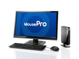 マウスコンピューターでは用途ごとに広くラインアップをそろえている。13.3型ノート「MousePro NB3」シリーズ（左）、小型デスクトップ「MousePro M」シリーズ（中）、クリエーター向け高性能PC「DAIV-DGZ530」シリーズ（右）