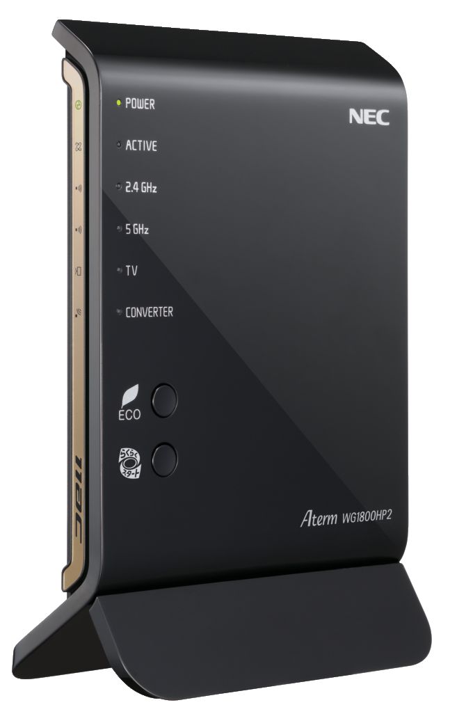NECプラットフォームズ、実効スループット1428Mbpsの無線LANルーター